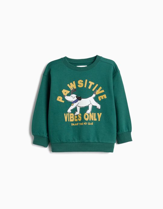 Comprar Online Sweatshirt De Felpa, Menino, Verde Escuro