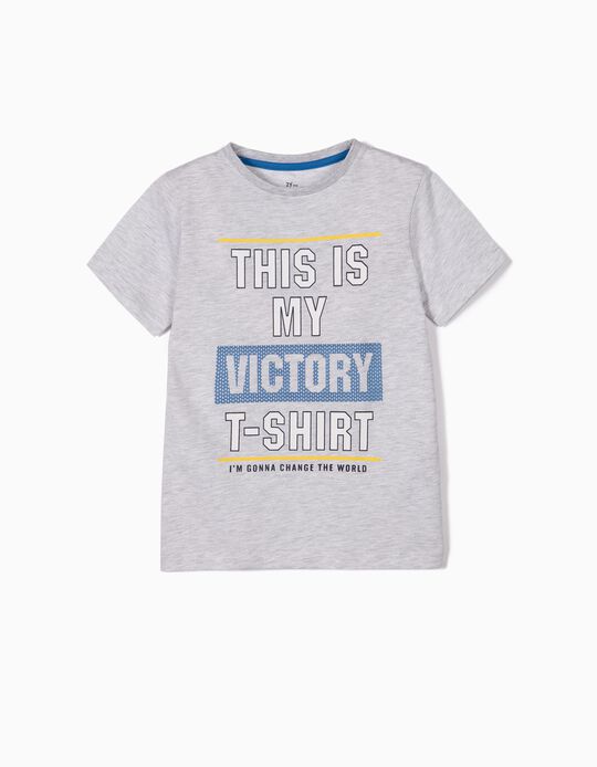 T-shirt para Menino 'Victory T-shirt', Cinza