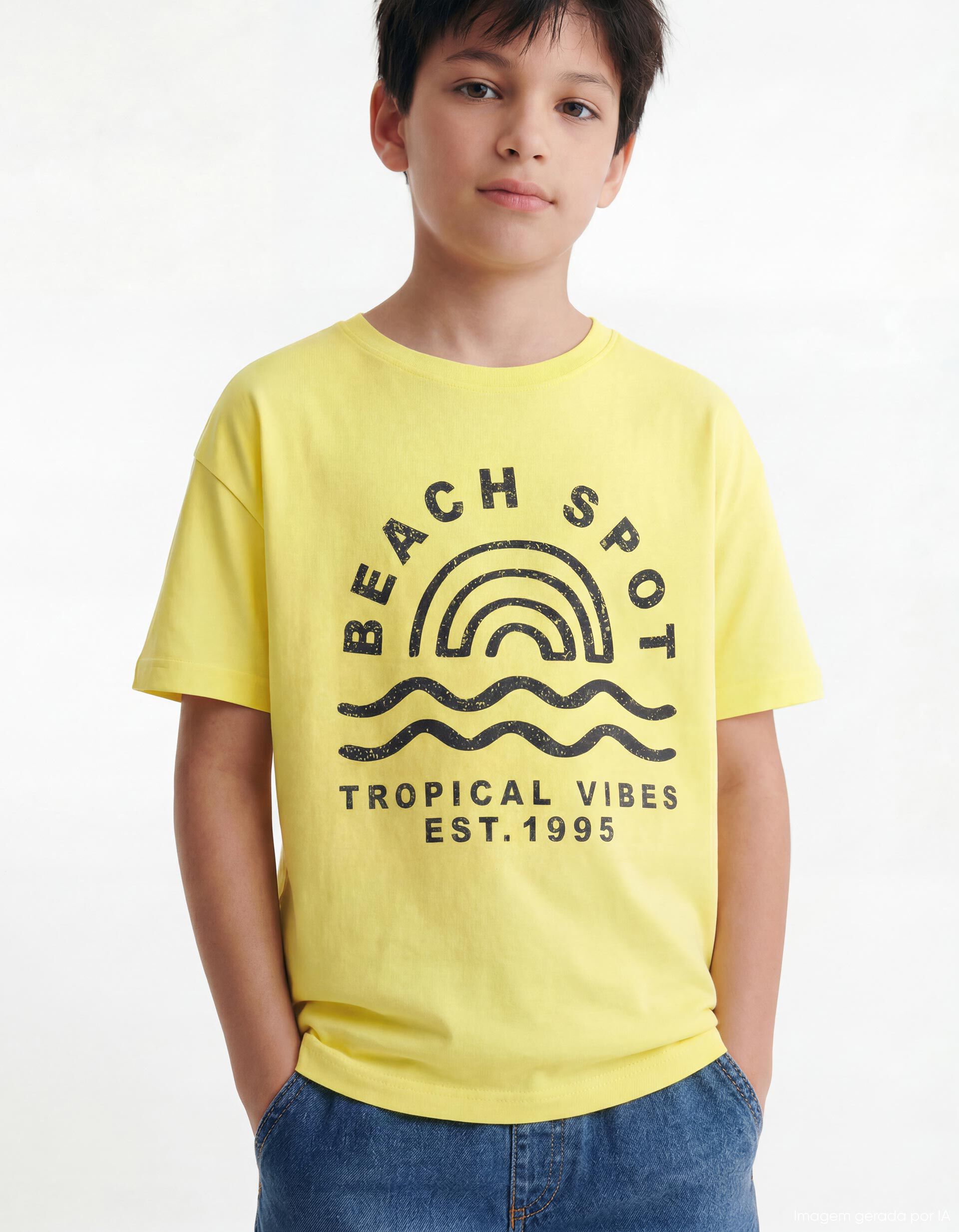 Comprar Online Pack 2 T-shirts, Menino, Amarelo