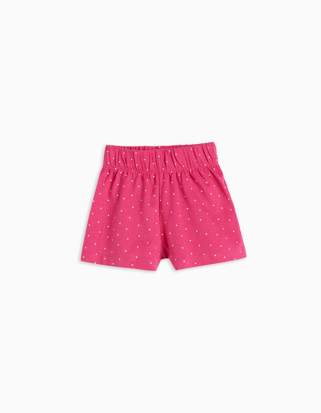 Polka Dots Shorts, Baby Girls, Dark Pink