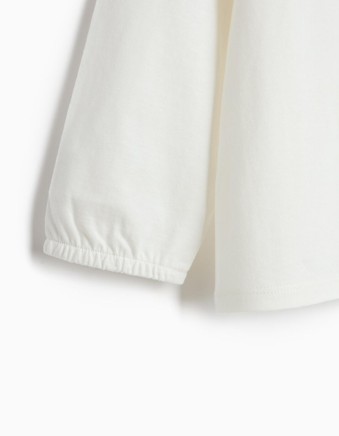 Camisa Com Folho, Menina, Branco