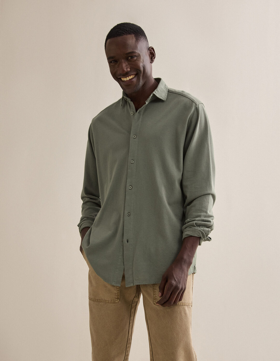 Camisa Piqu&eacute;, Homem, Azul