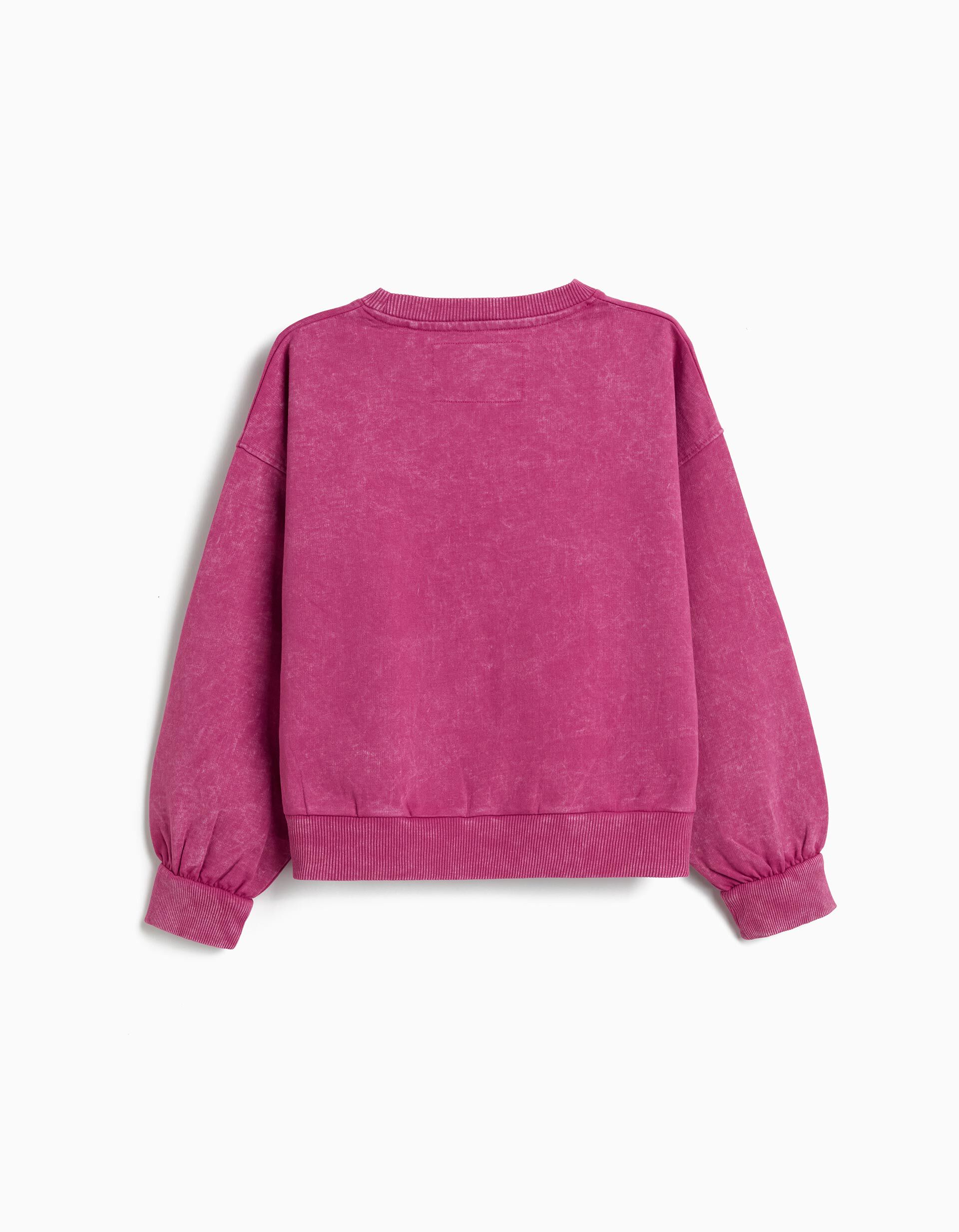 Comprar Online Sweatshirt 'Rolling Stones', Menina, Rosa Escuro