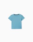 Camiseta, Bebé Niño, Azul Claro