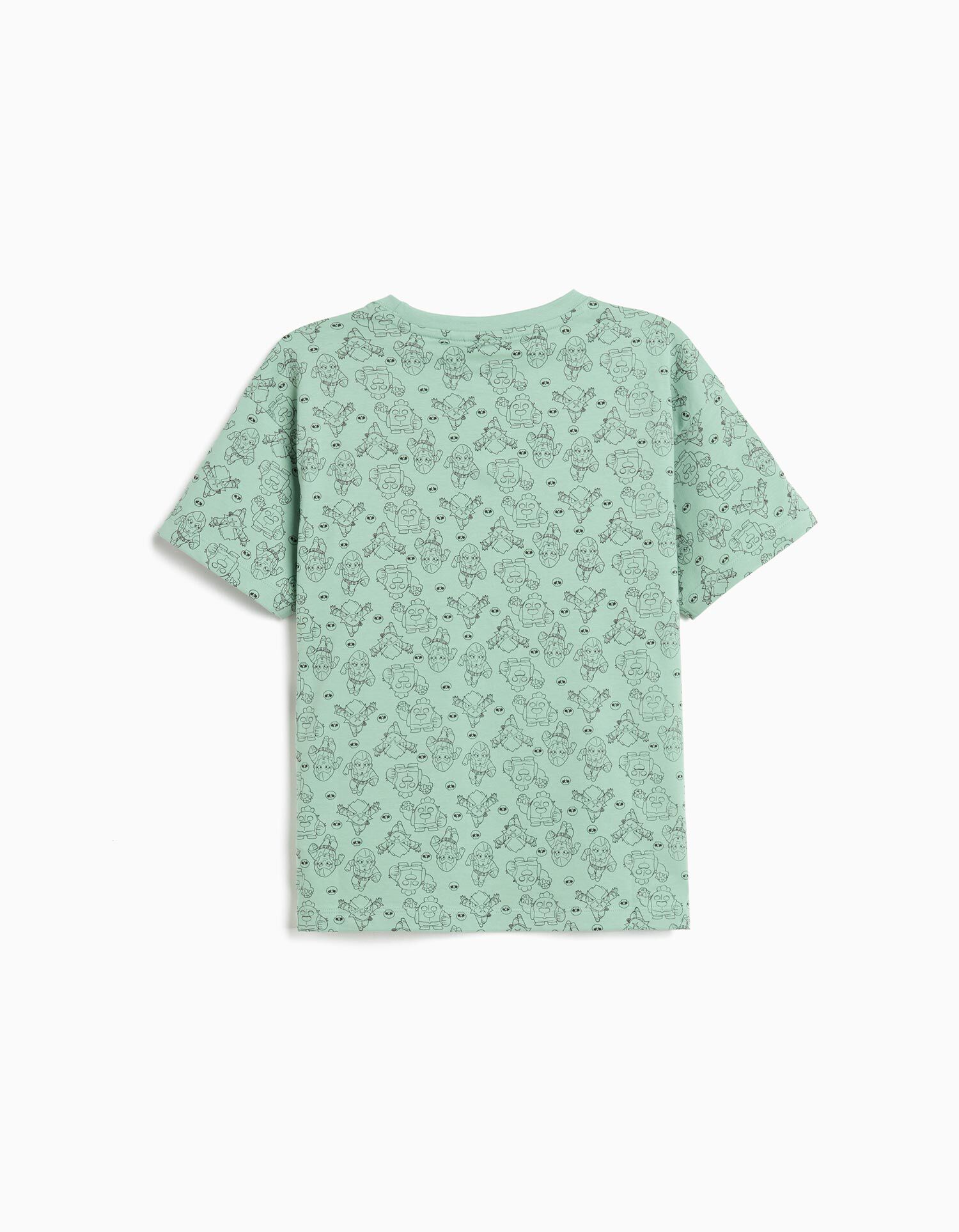 Comprar Online T-shirt 'Brawl Stars', Menino, Verde Claro