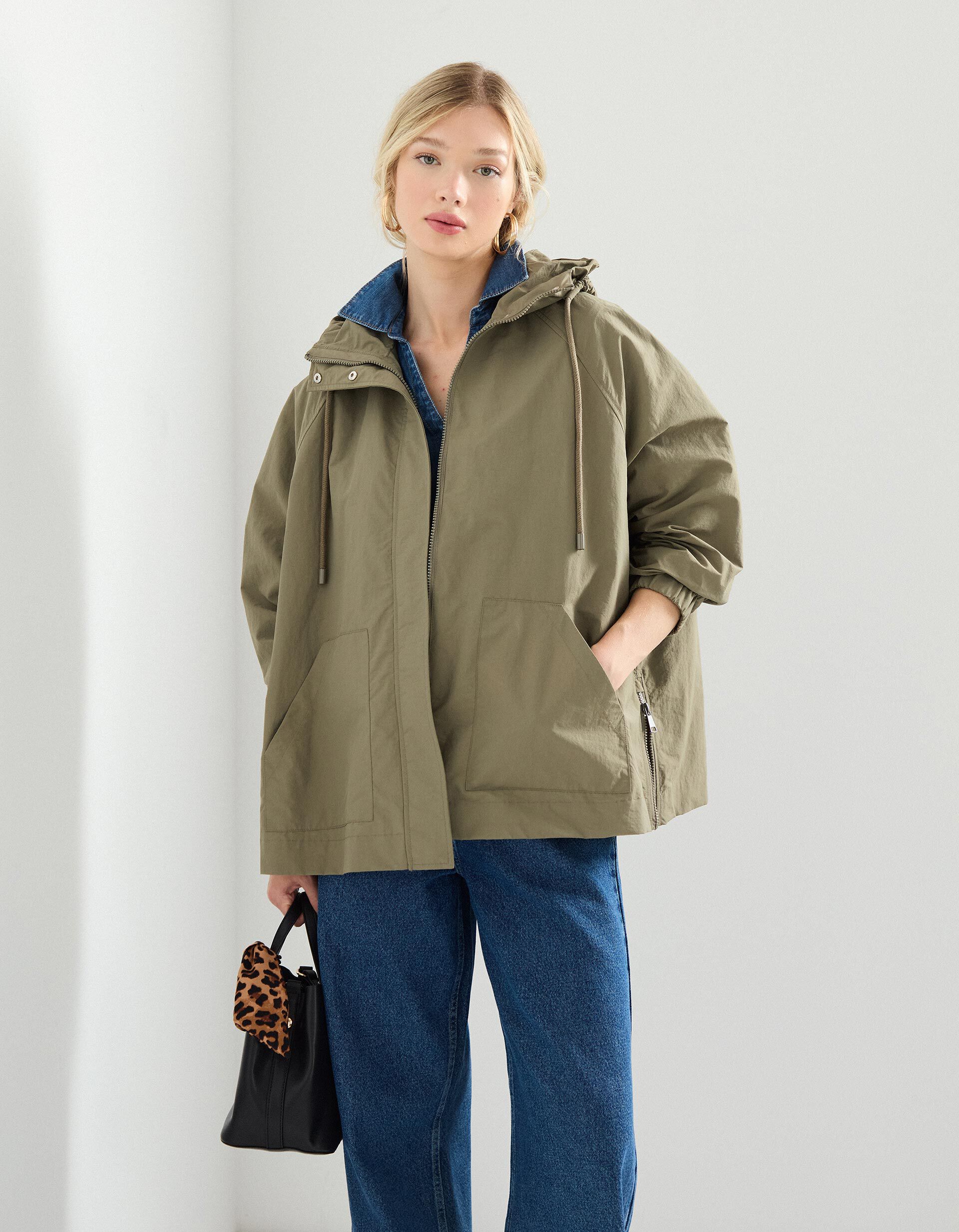 Comprar Online Parka com Capuz, Mulher, Verde