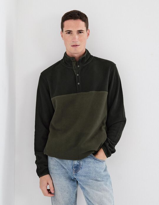 Comprar Online Camisola Polar, Homem, Verde Escuro