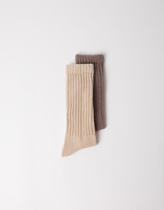 Comprar Online Pack 2 Pares De Meias, Mulher, Castanho