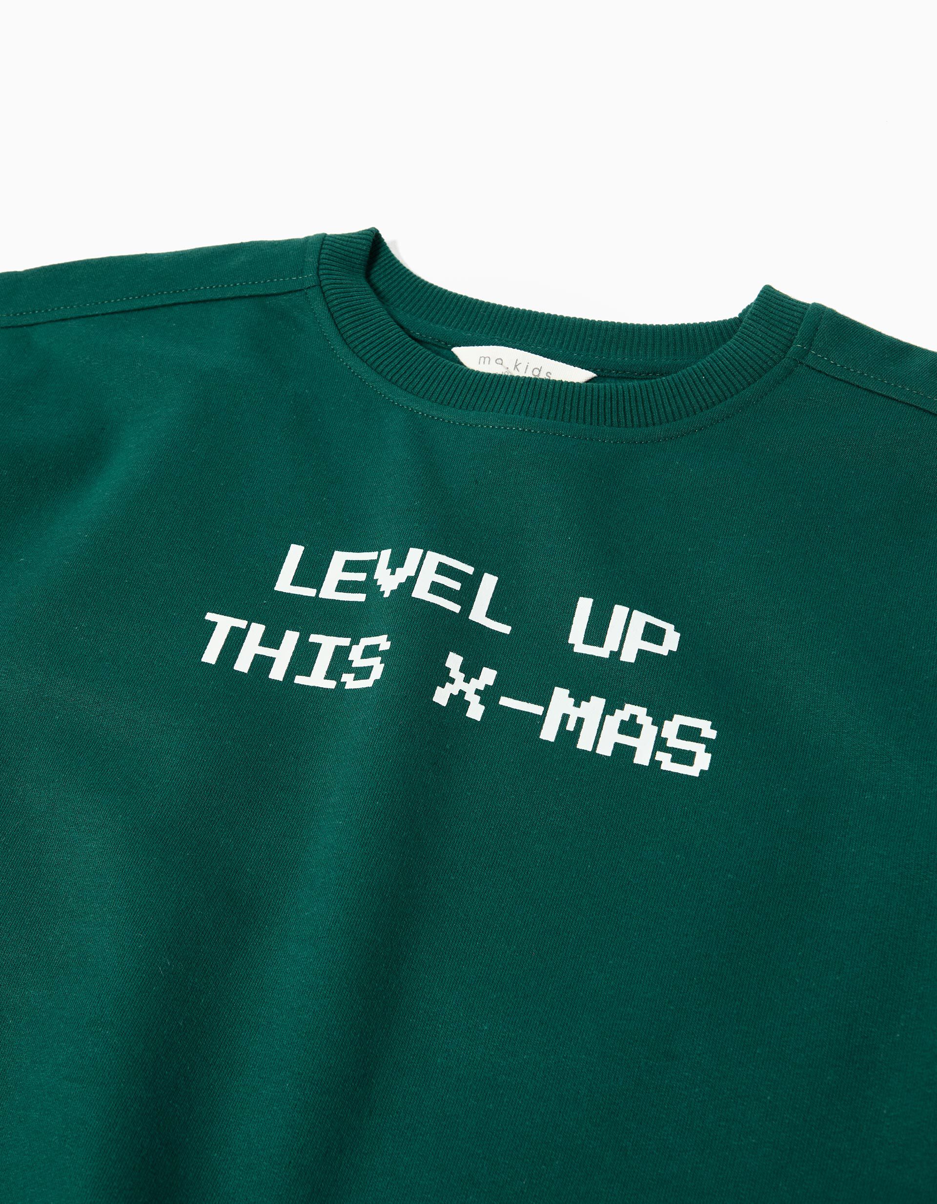 Comprar Online Sweatshirt de Natal, Menino, Verde Escuro