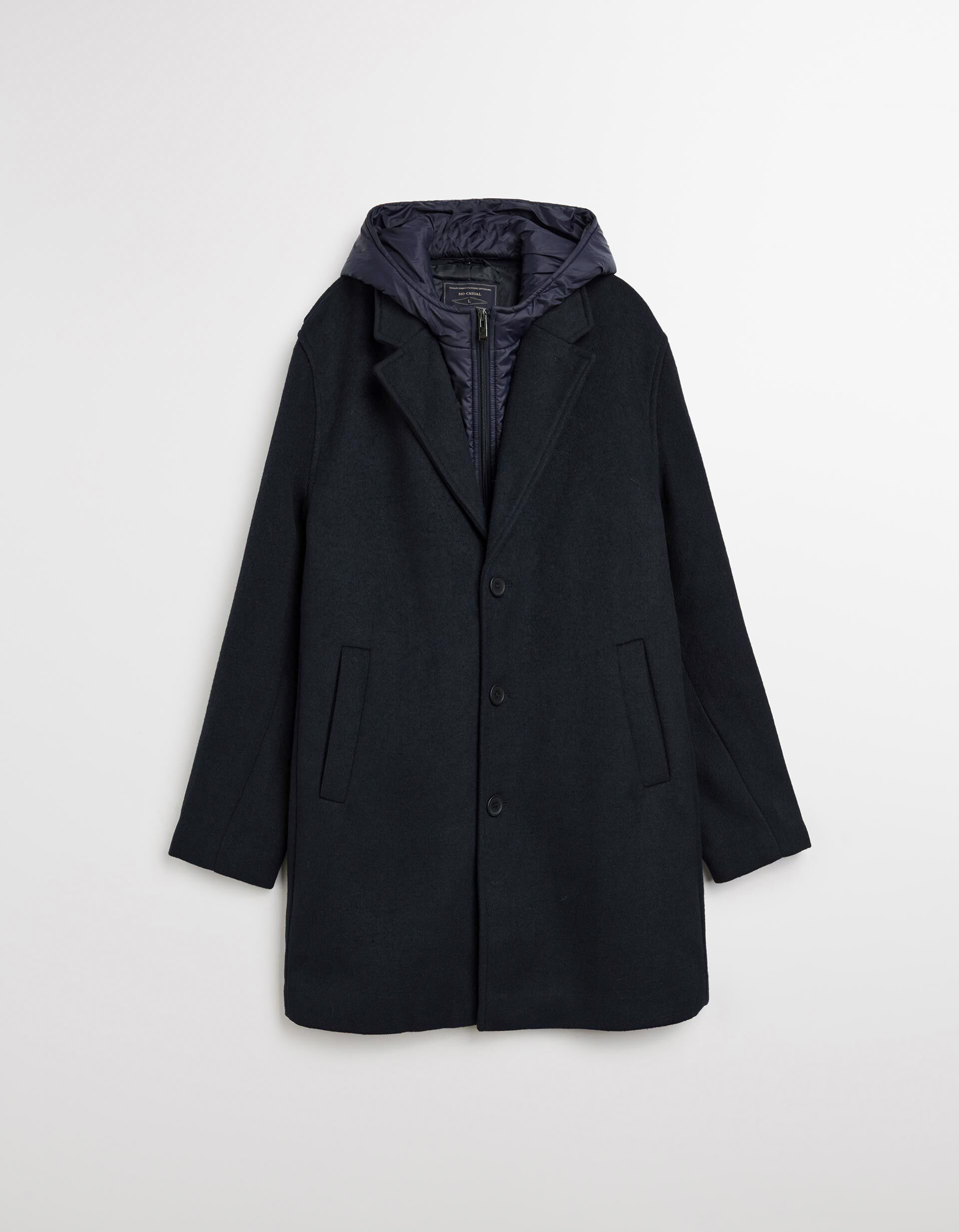 Comprar Online Sobretudo com Capuz, Homem, Azul Escuro