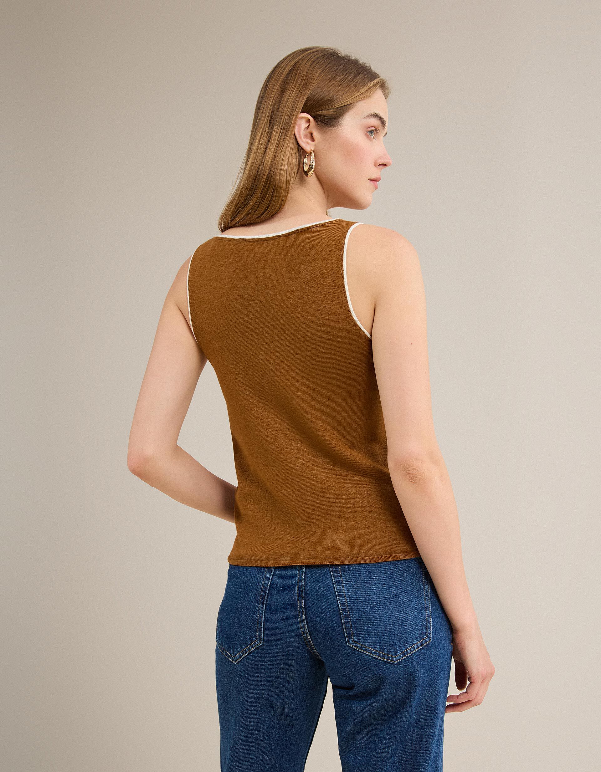 Comprar Online Tank Top, Mulher, Castanho Claro