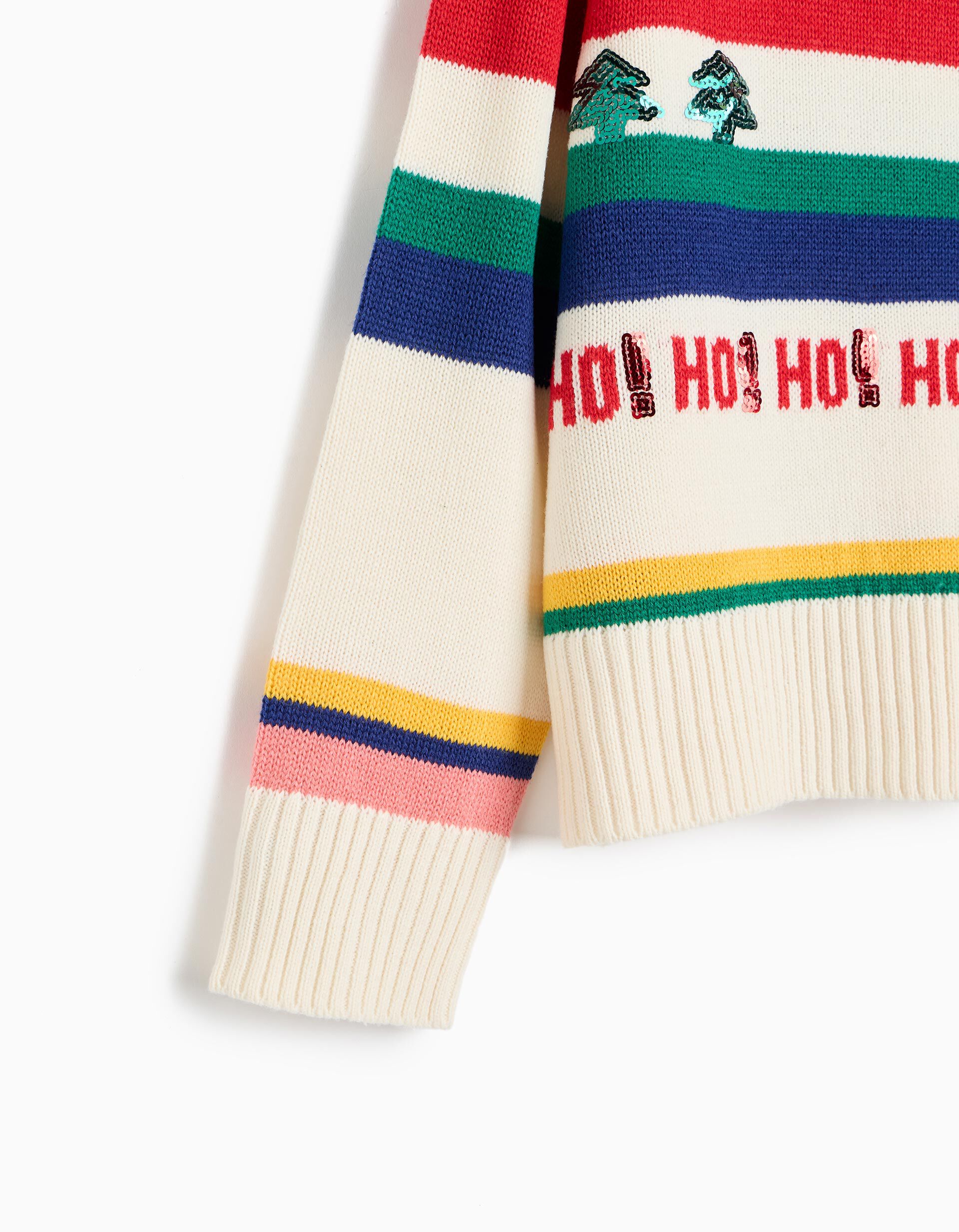 Comprar Online Camisola De Malha De Natal, Menina, Cru