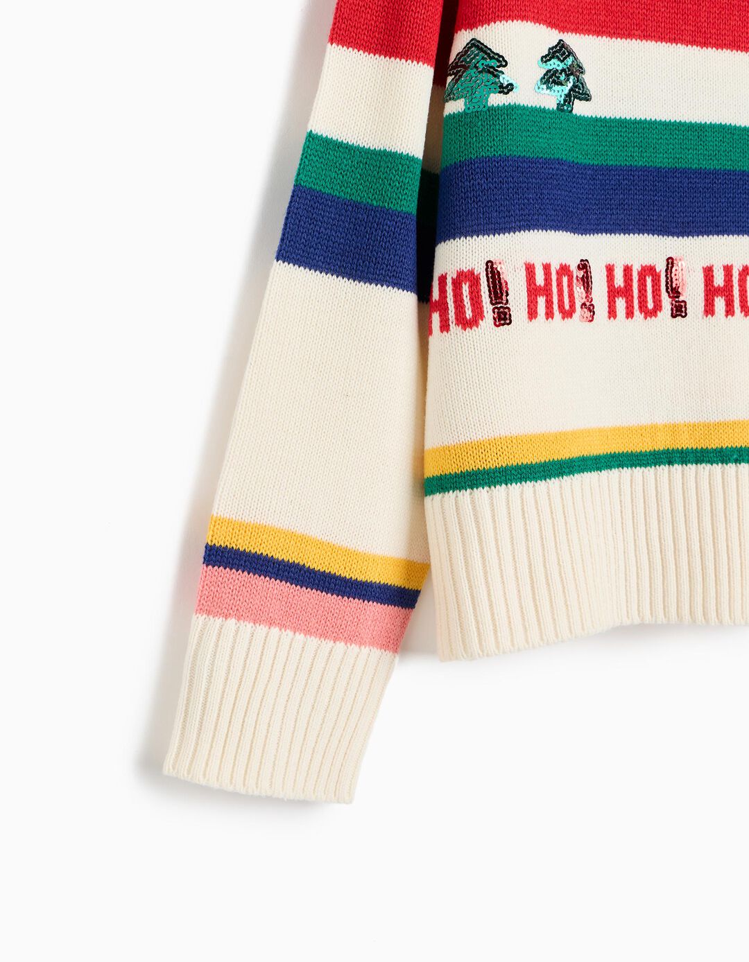 Camisola De Malha De Natal, Menina, Cru