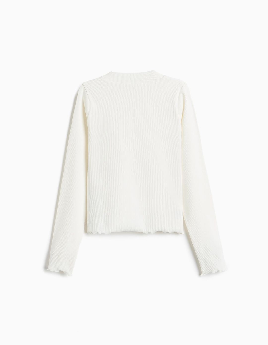 Camisola Cropped, Menina, Branco