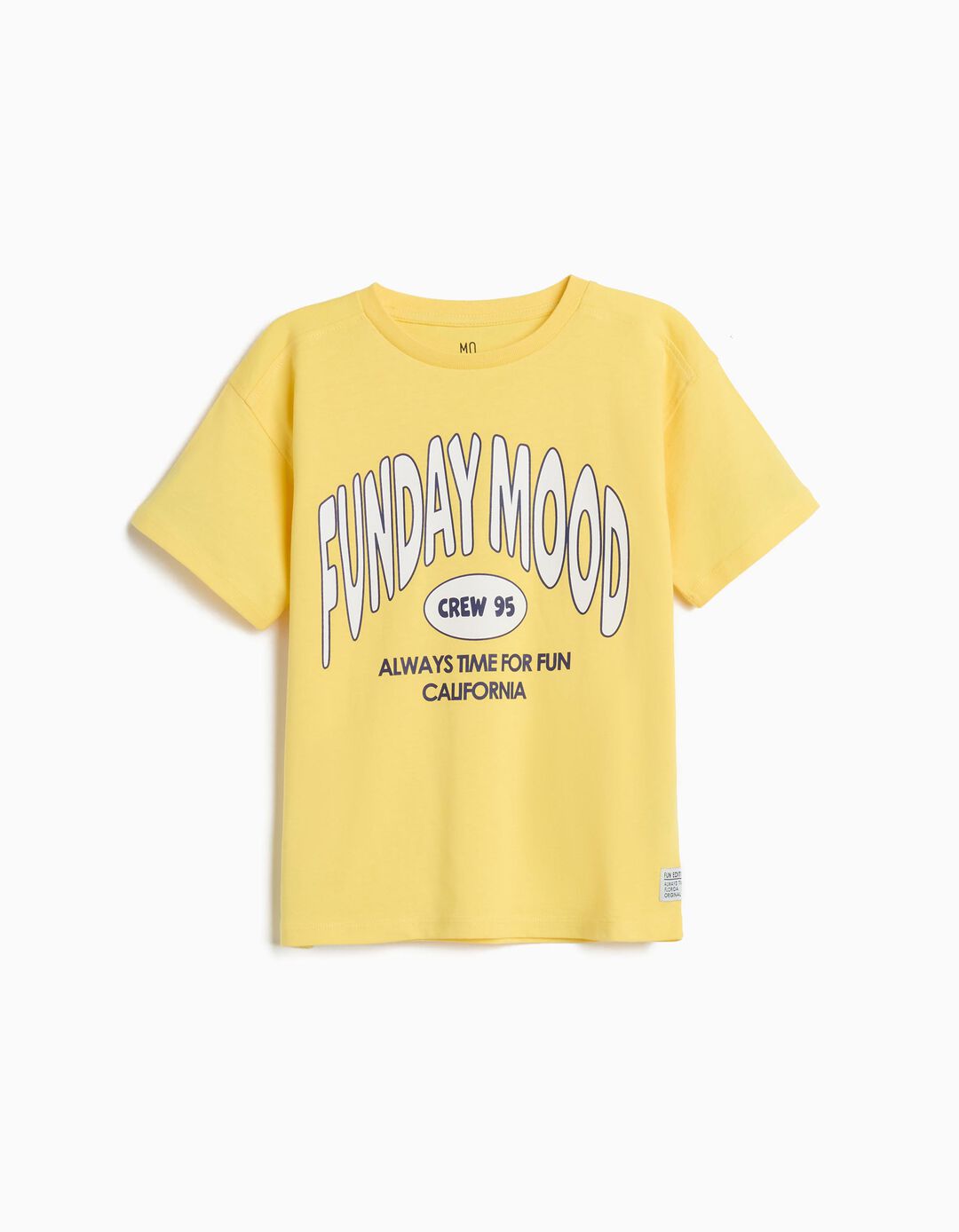 T-shirt Estampada, Menino, Amarelo