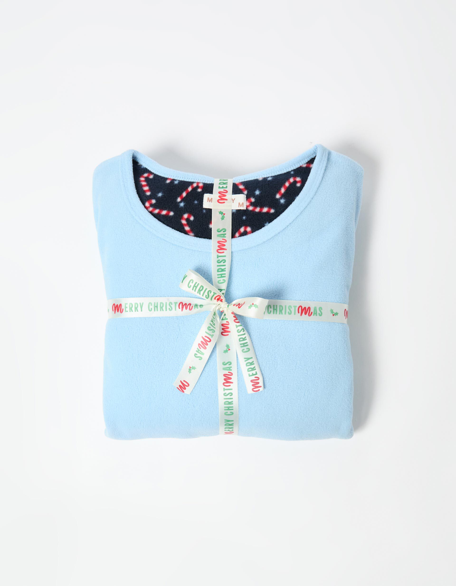 Comprar Online Pijama Polar Natal, Mulher, Azul Claro