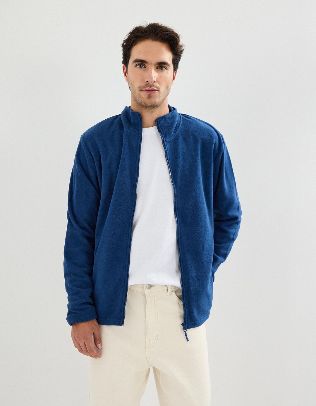 Casaco Polar, Homem, Azul Escuro 