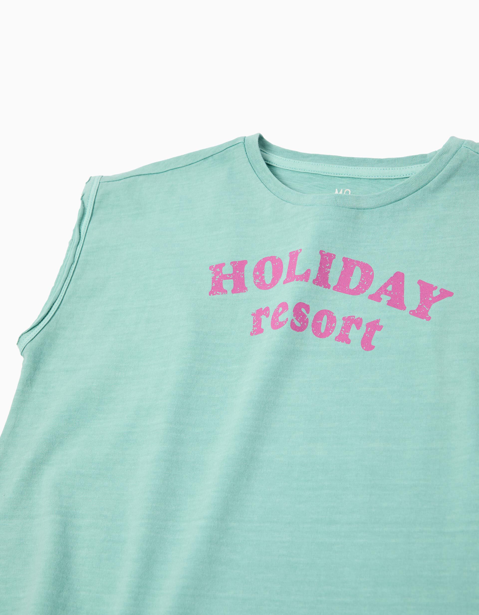 Comprar Online T-shirt Estampada, Menina, Verde Claro