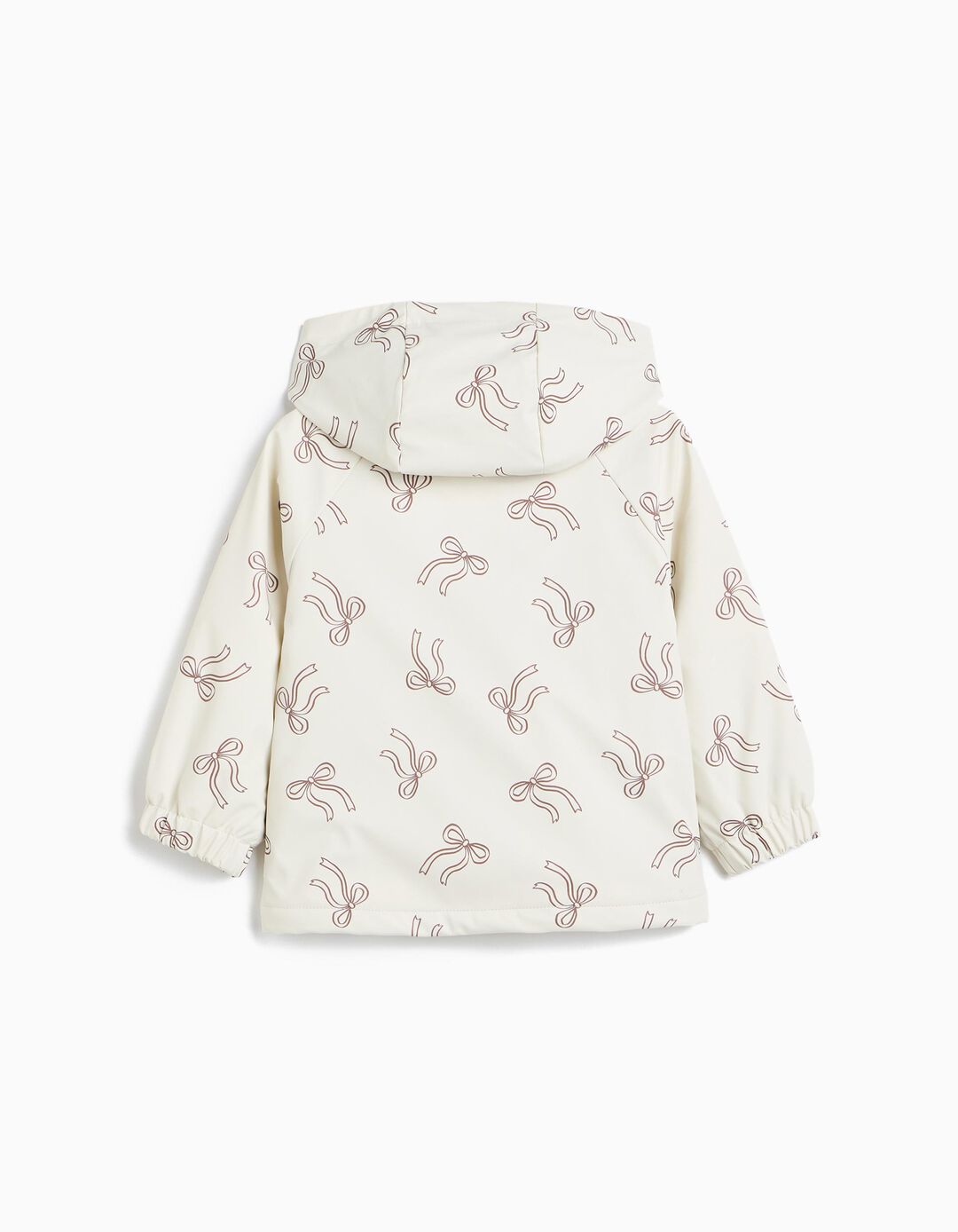 Parka Imperme&aacute;vel Com Capuz, Menina, Branco