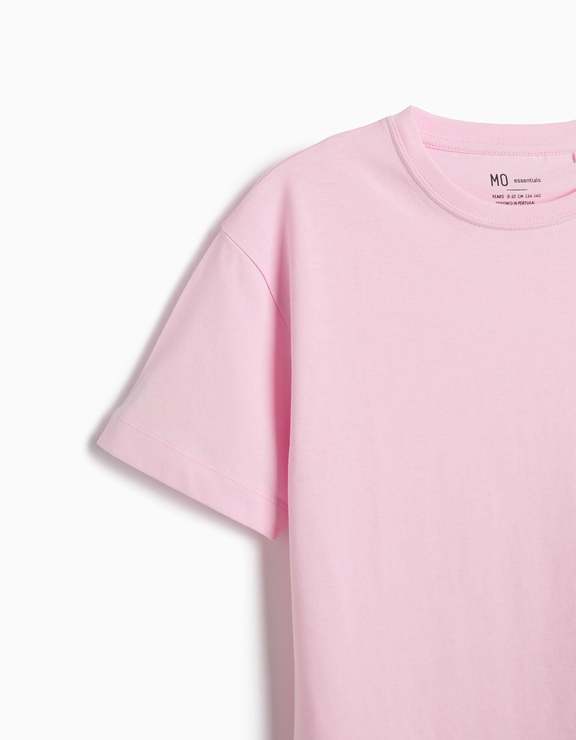 Comprar Online T-shirt Manga Curta, Menina, Rosa Claro 