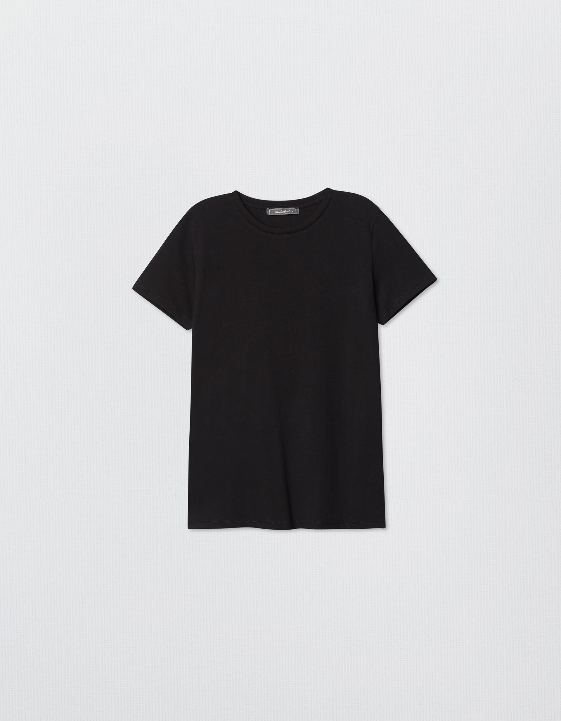 Comprar Online T-shirt Decote Redondo, Mulher, Preto