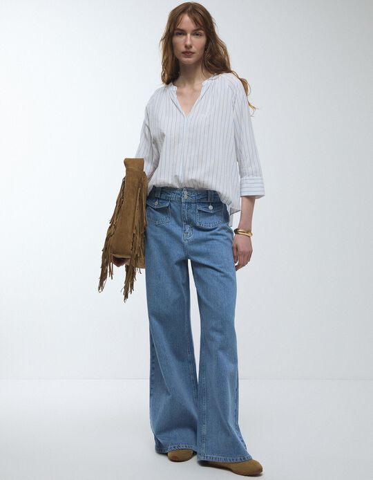 Comprar Online Cal&ccedil;as de Ganga, Mulher, Azul