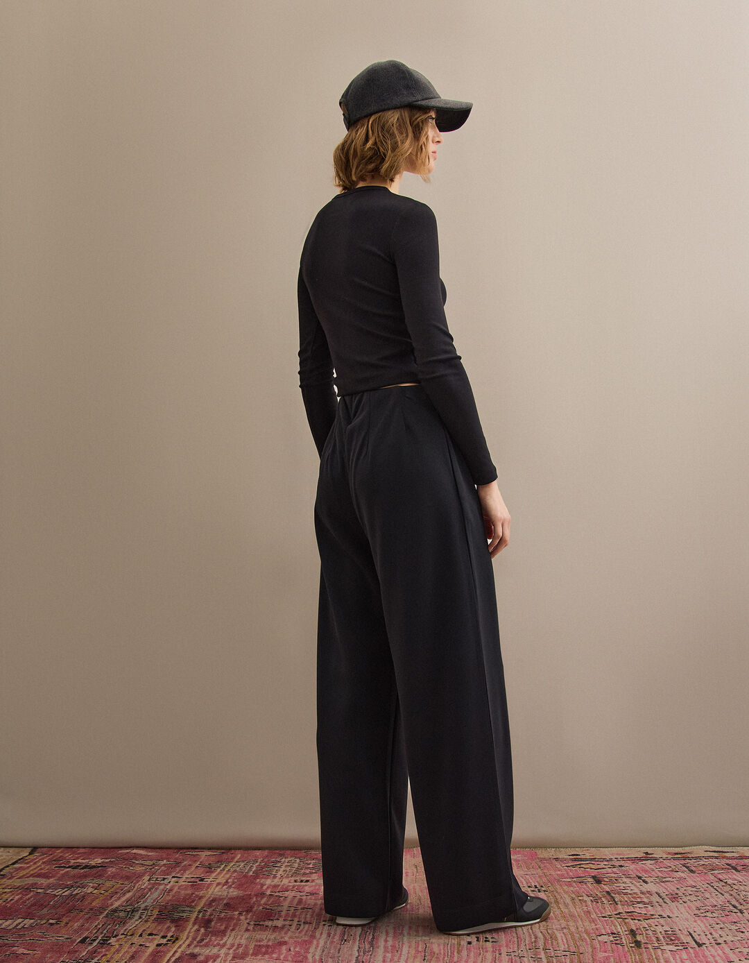 Cal&ccedil;as Wide Leg, Mulher, Preto