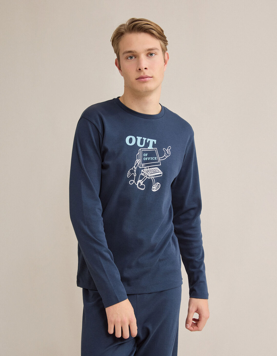 Pijama, Homem, Azul Escuro