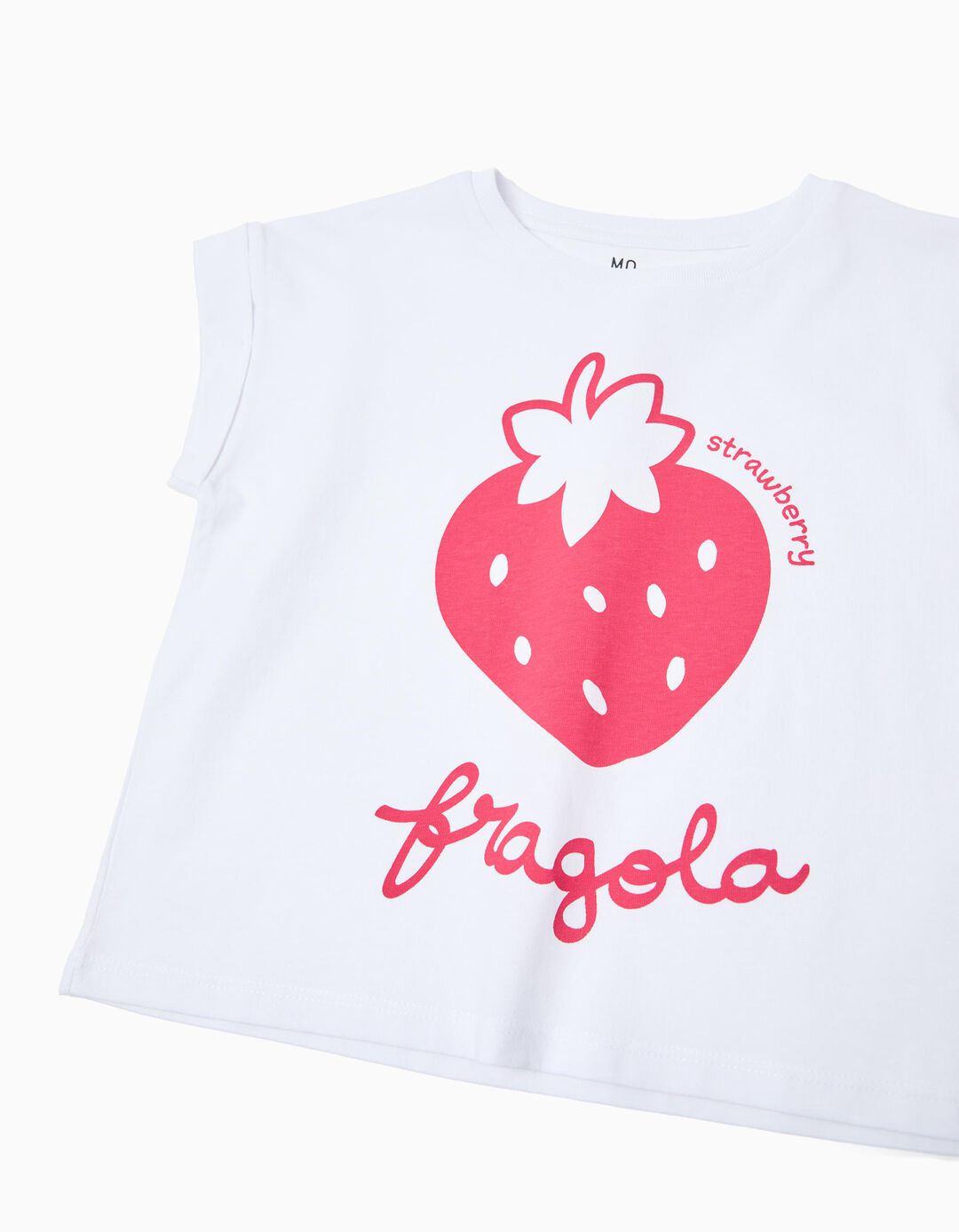 T-shirt Estampada, Menina, Branco