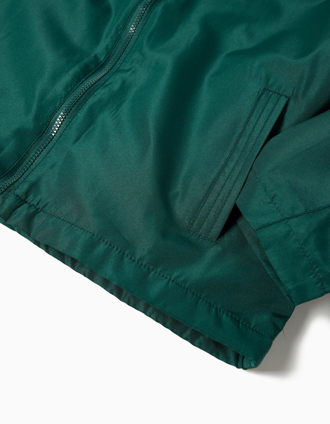 Parka com Capuz, Menino, Verde Escuro