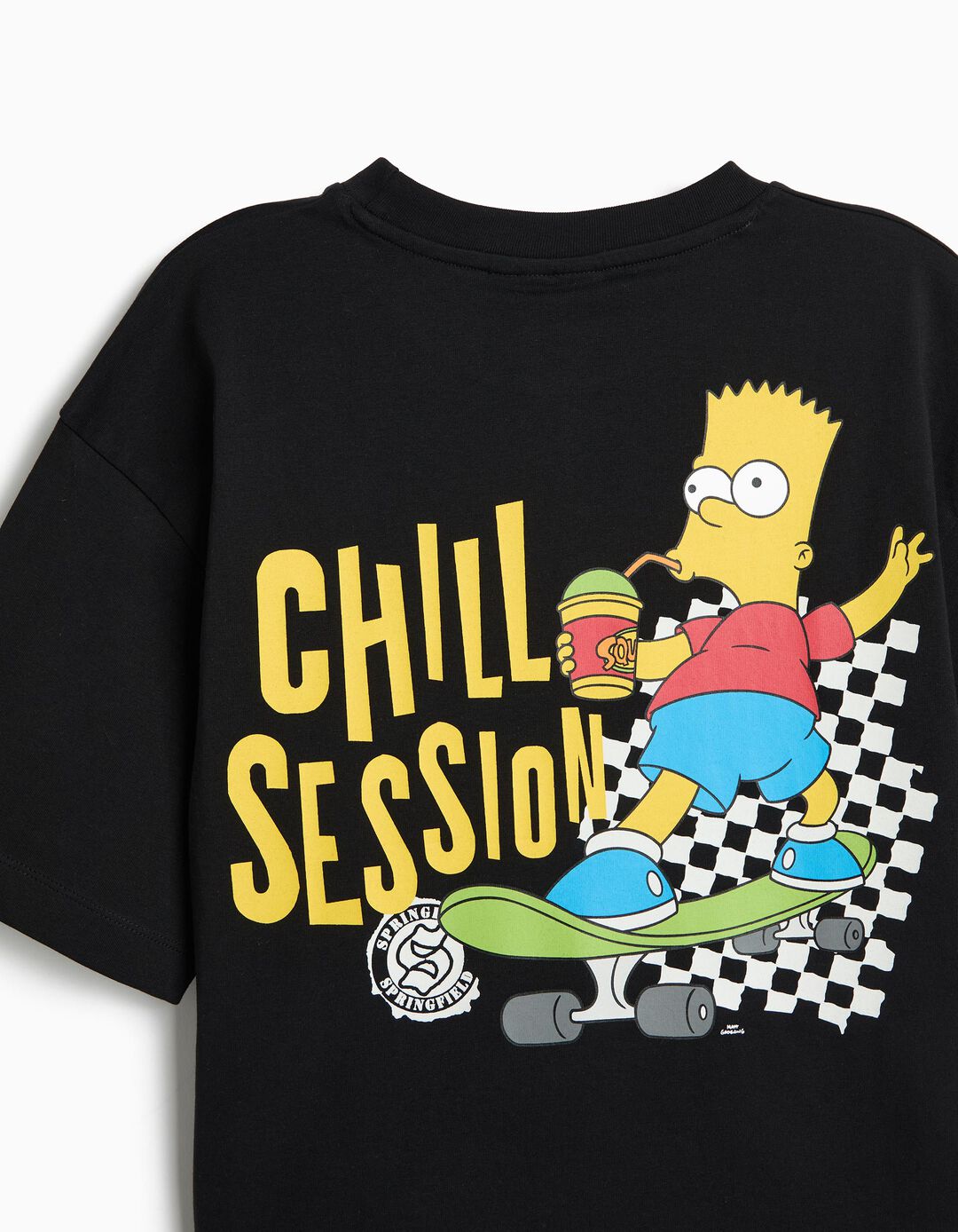 T-shirt 'Bart' Simpsons, Menino, Preto