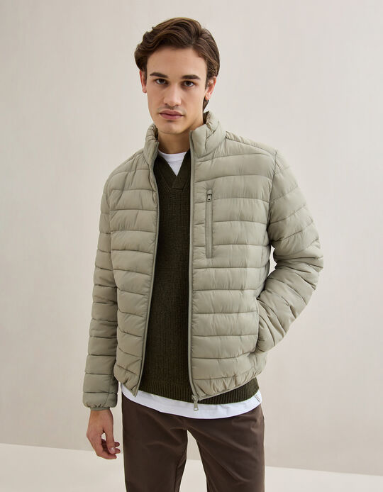 Comprar Online Casaco Acolchoado, Homem, Bege Escuro