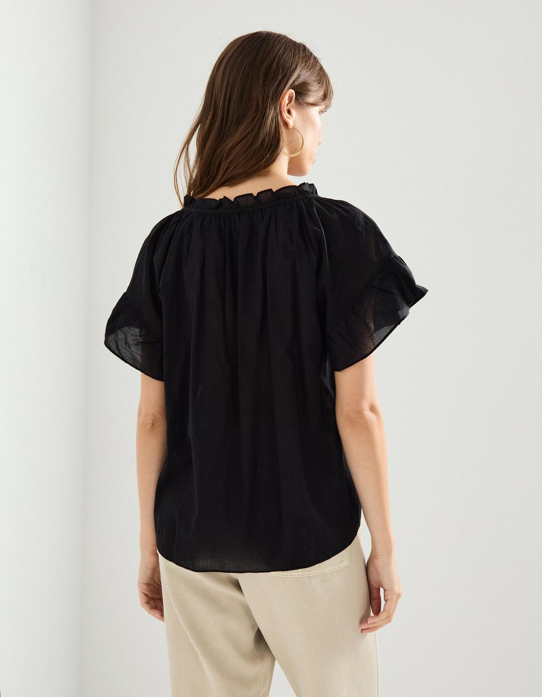Blusa, Mulher, Preto 