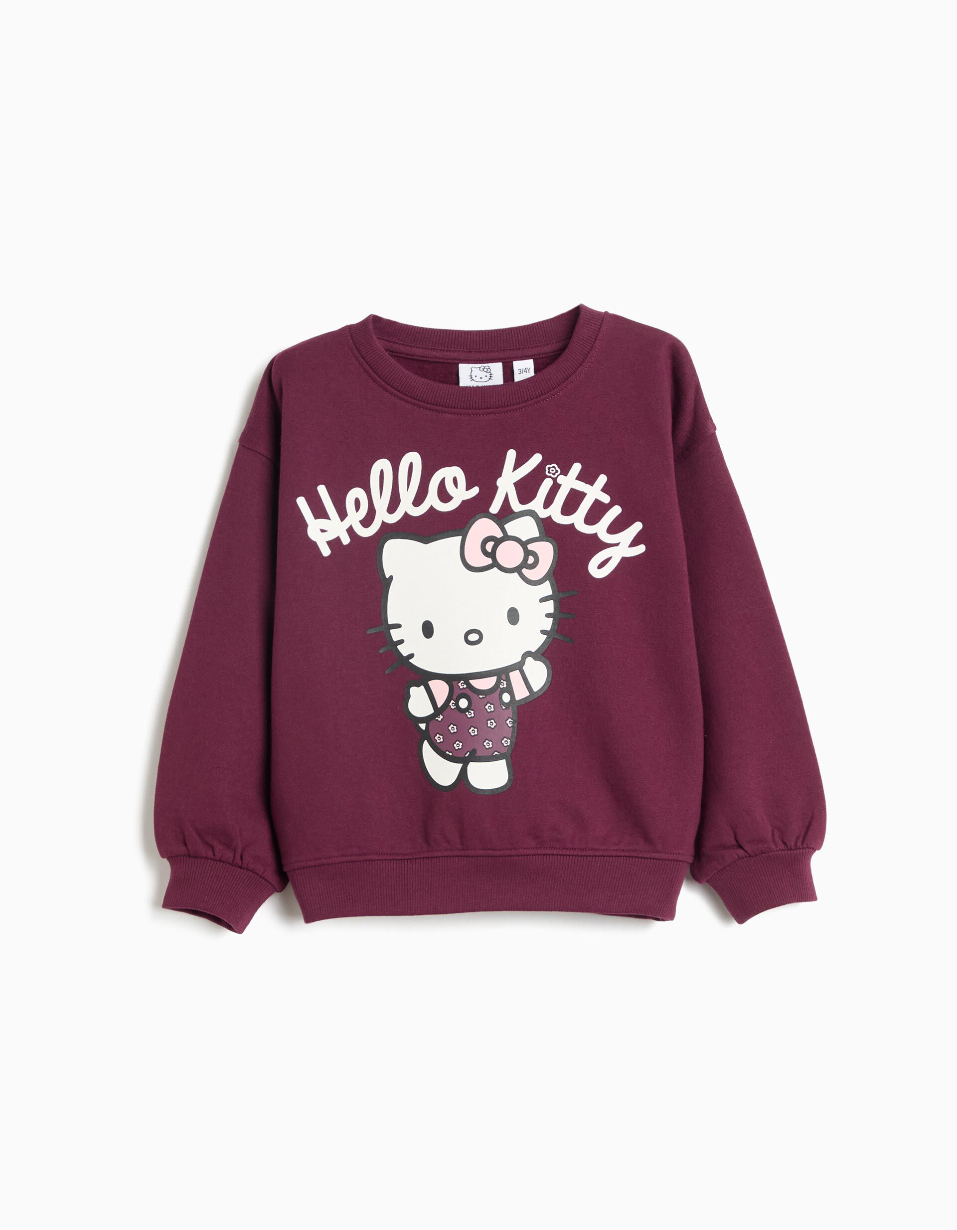 Comprar Online Sweatshirt 'Hello Kitty', Menina, Rosa Escuro