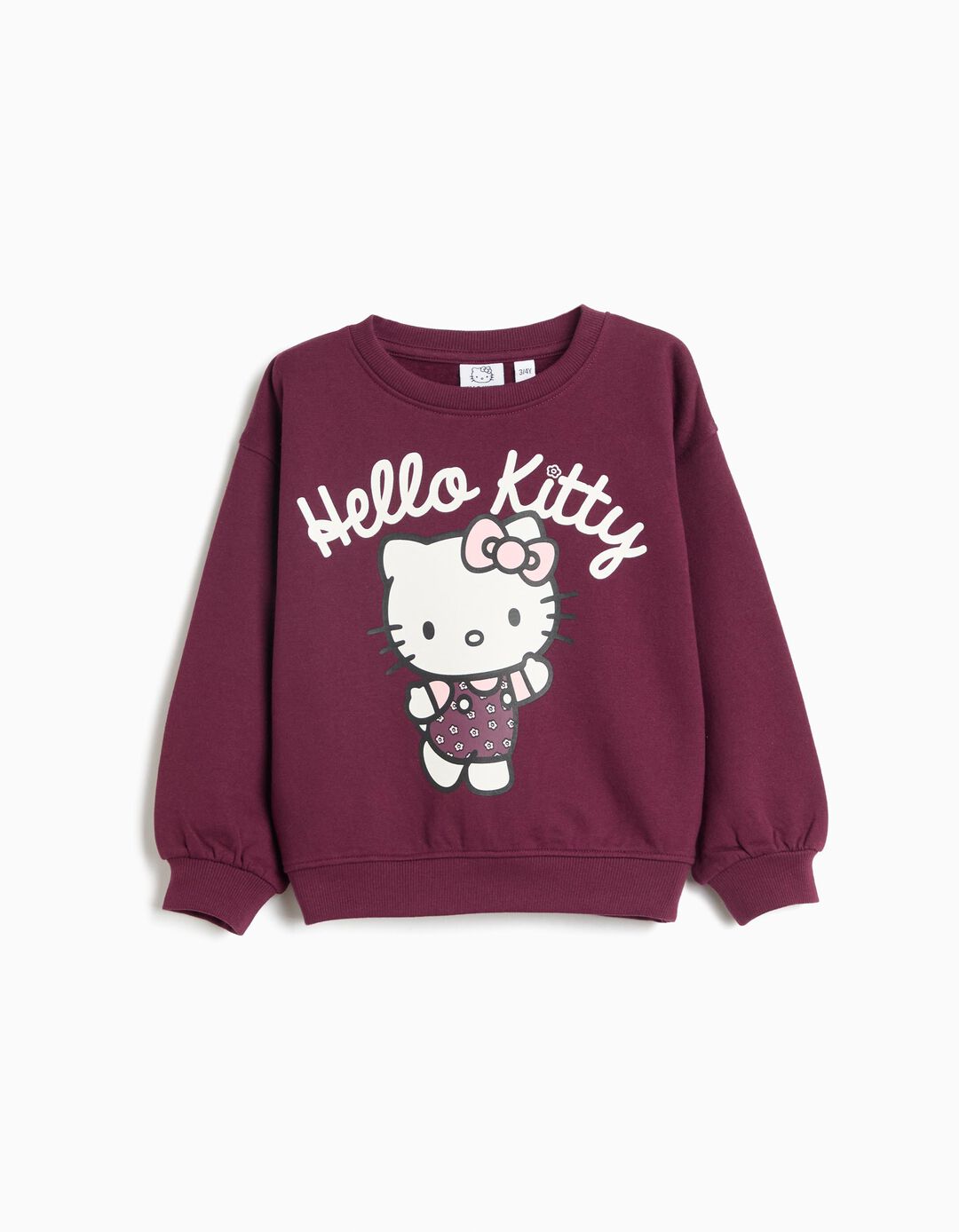 Sweatshirt 'Hello Kitty', Menina, Rosa Escuro