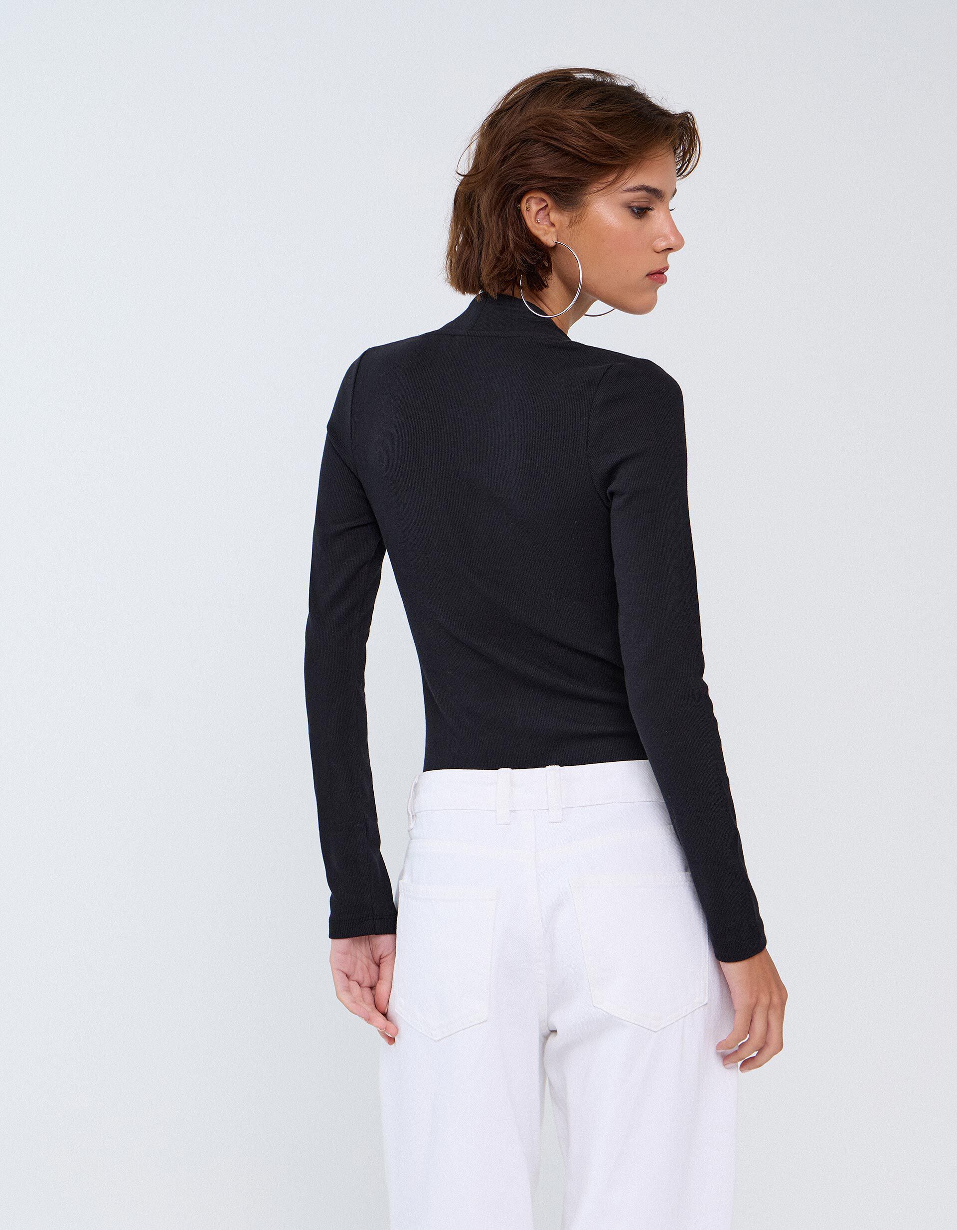 Comprar Online Body De Manga Comprida, Mulher, Preto