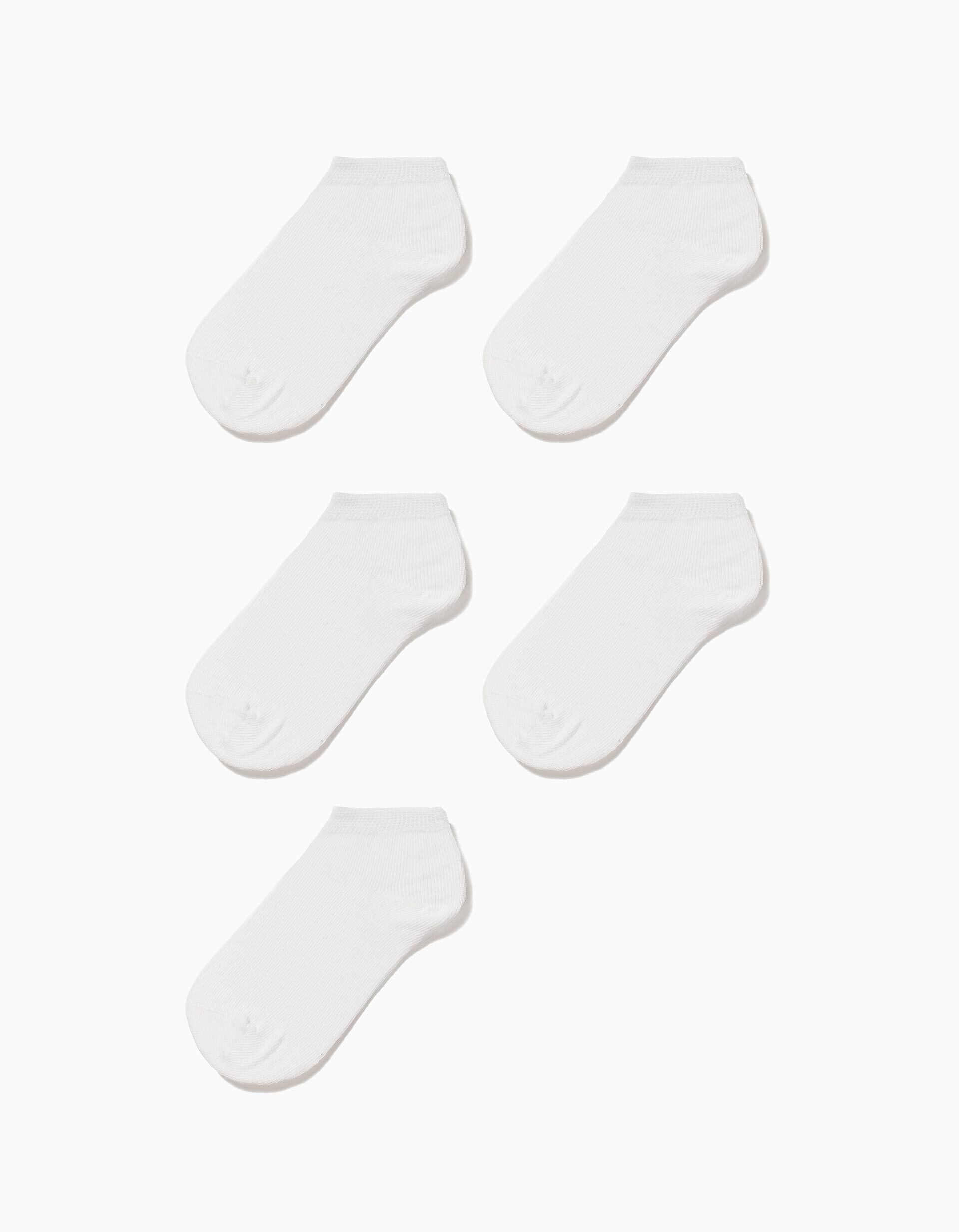Comprar Online 5-Pack Pairs of Ankle Socks for Boys, White