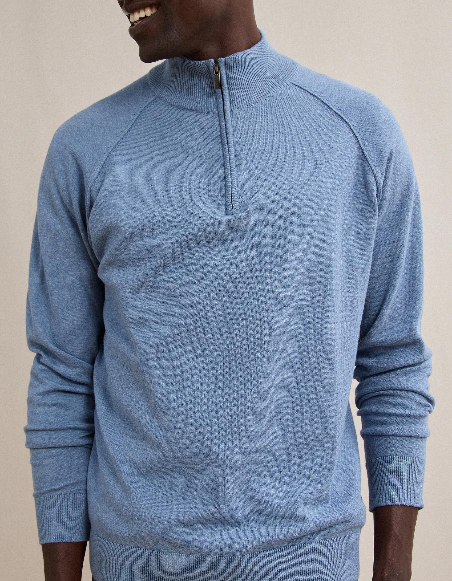 Comprar Online Camisola De Malha, Homem, Azul 