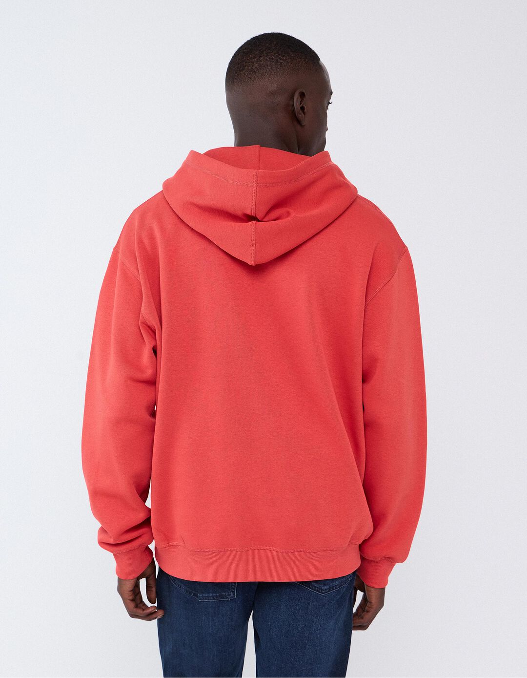 Sweatshirt Com Capuz, Homem, Vermelho