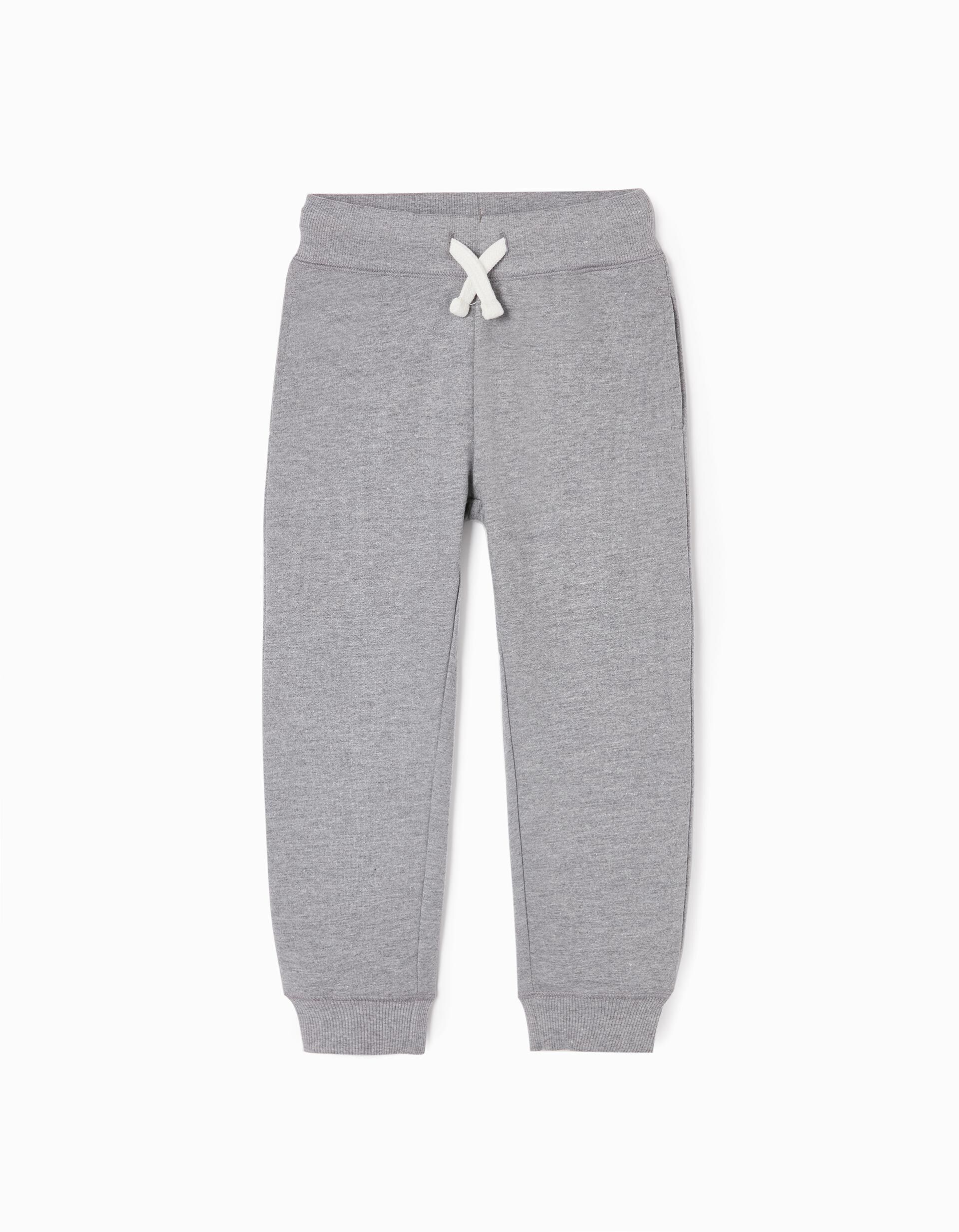 Cotton Joggers for Boys Grey
