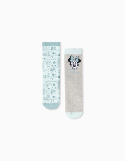 2 Pairs of Non-Slip 'Disney' Socks Pack, Girls, Multicolour