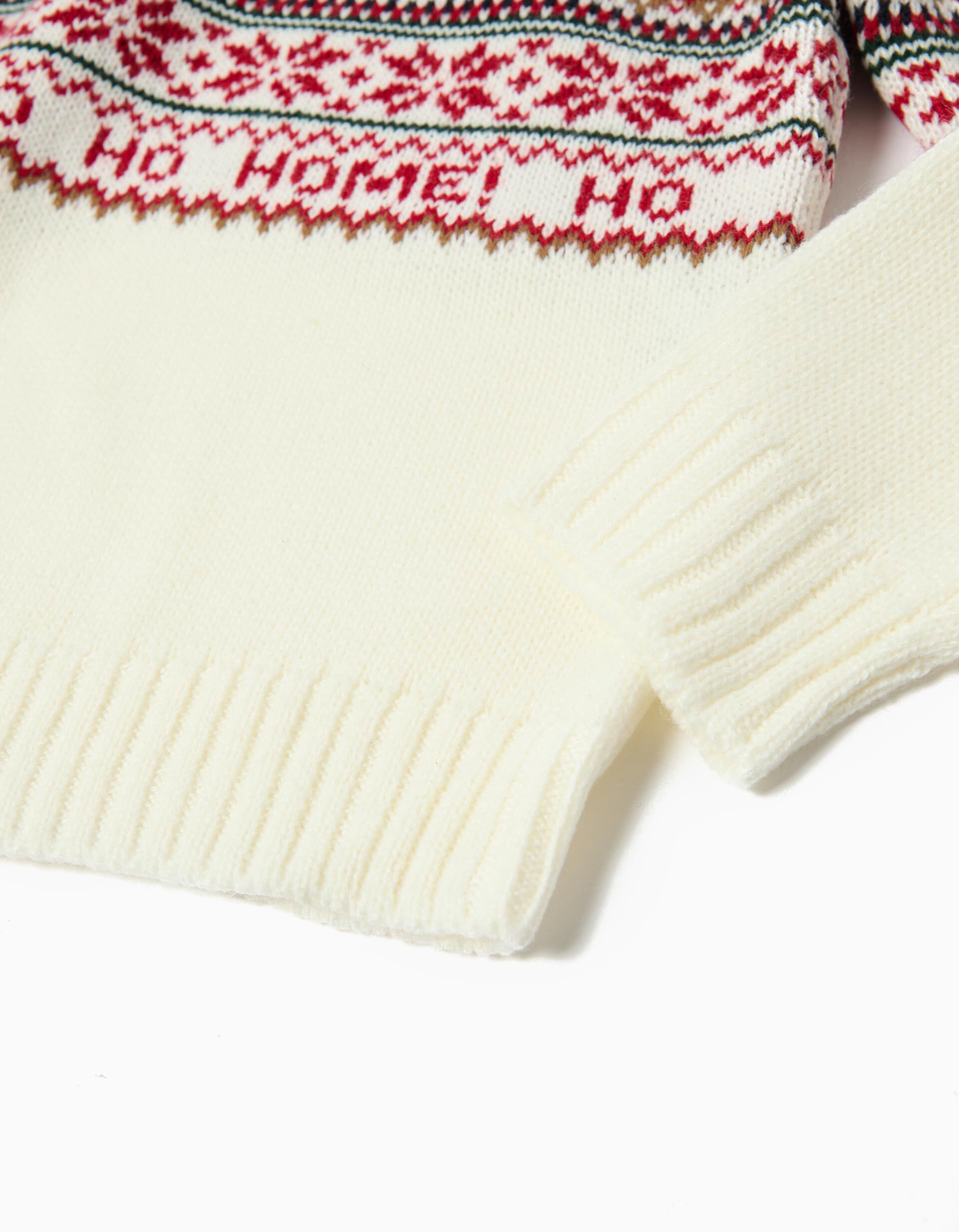 Comprar Online Camisola Malha Natal, Menino, Bege Claro