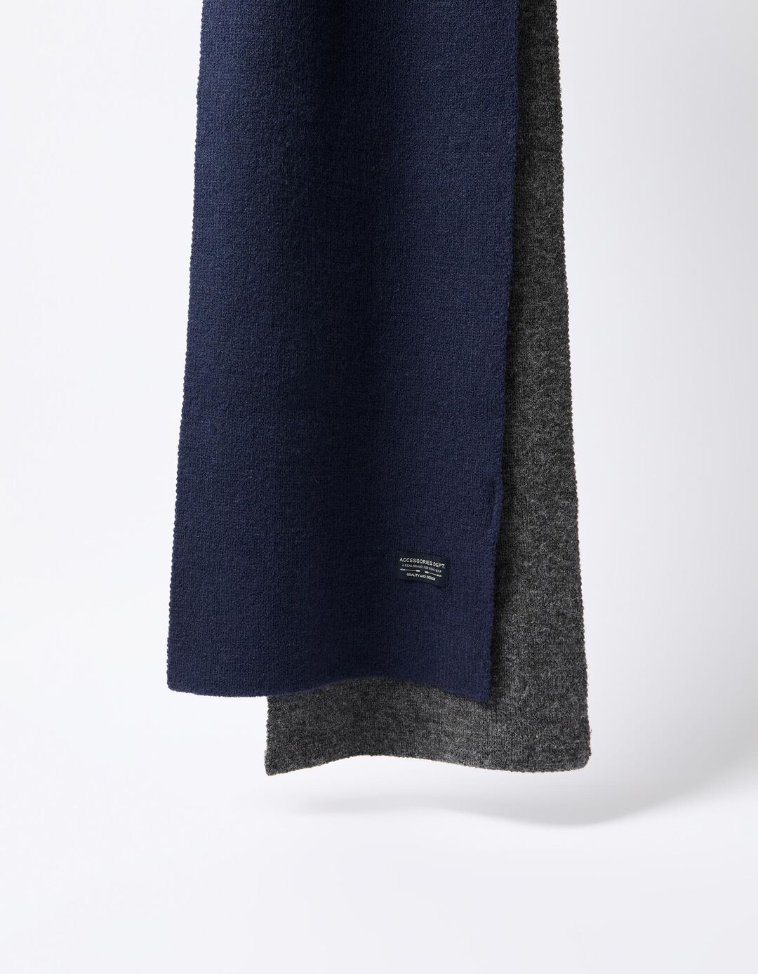 Cachecol em Malha, Homem, Azul Escuro