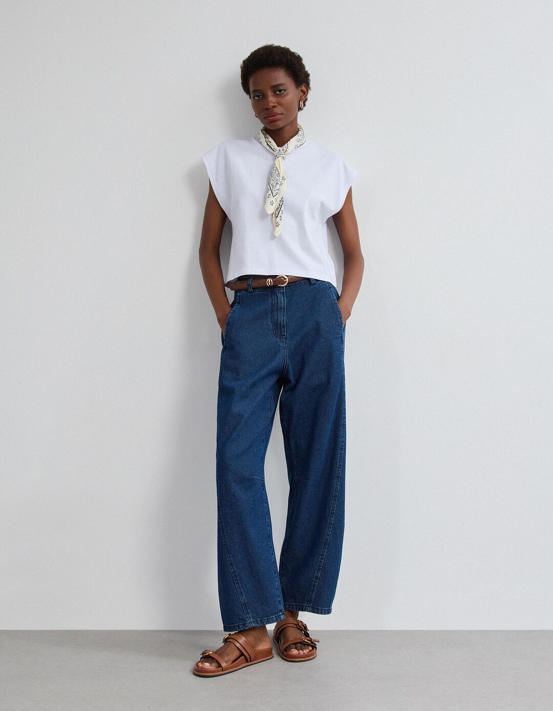 T-shirt Cropped, Mulher, Branco