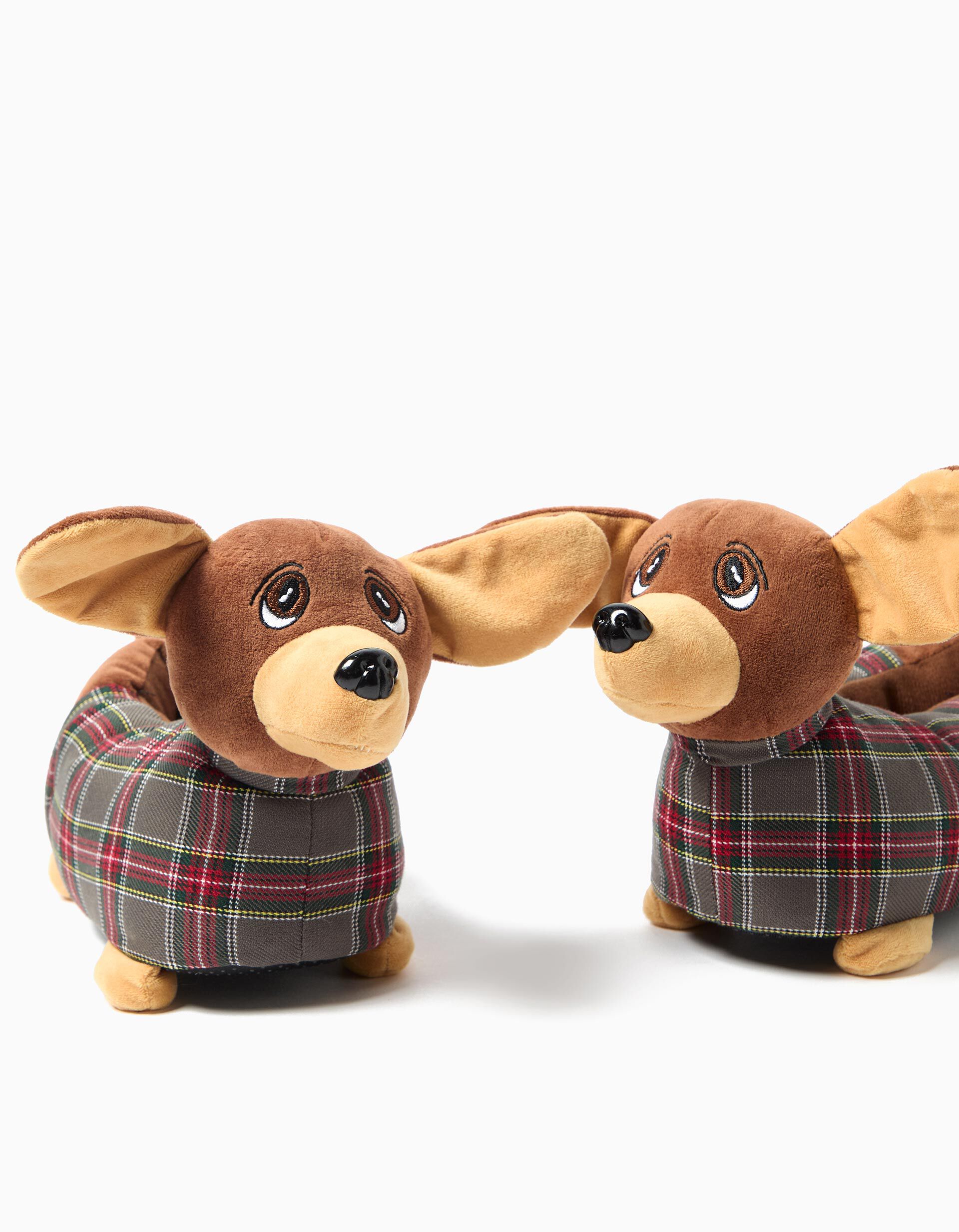 Comprar Online Pantufas de Natal, Crian&ccedil;a, Castanho