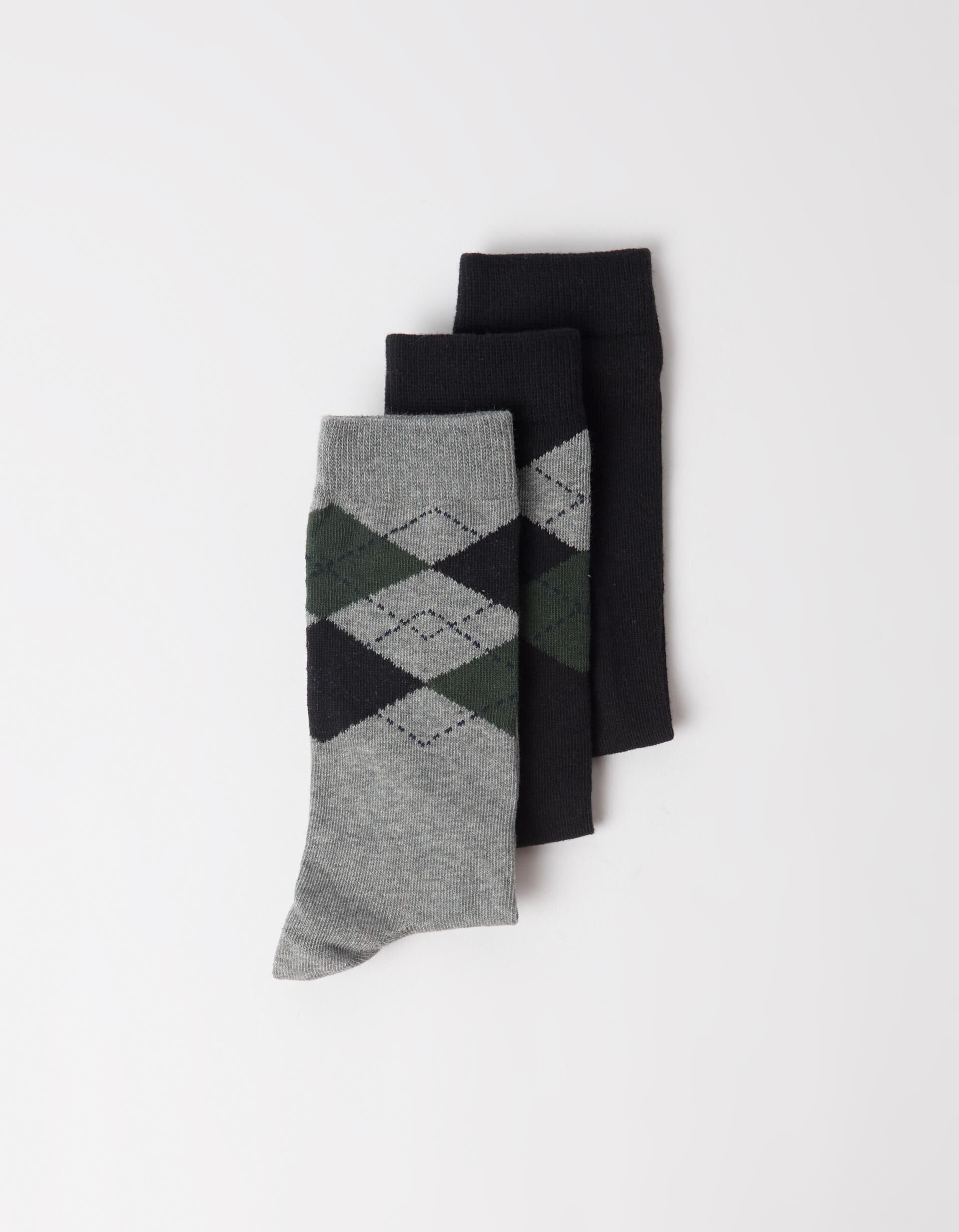 Comprar Online Pack 3 Pares De Meias, Homem, Preto