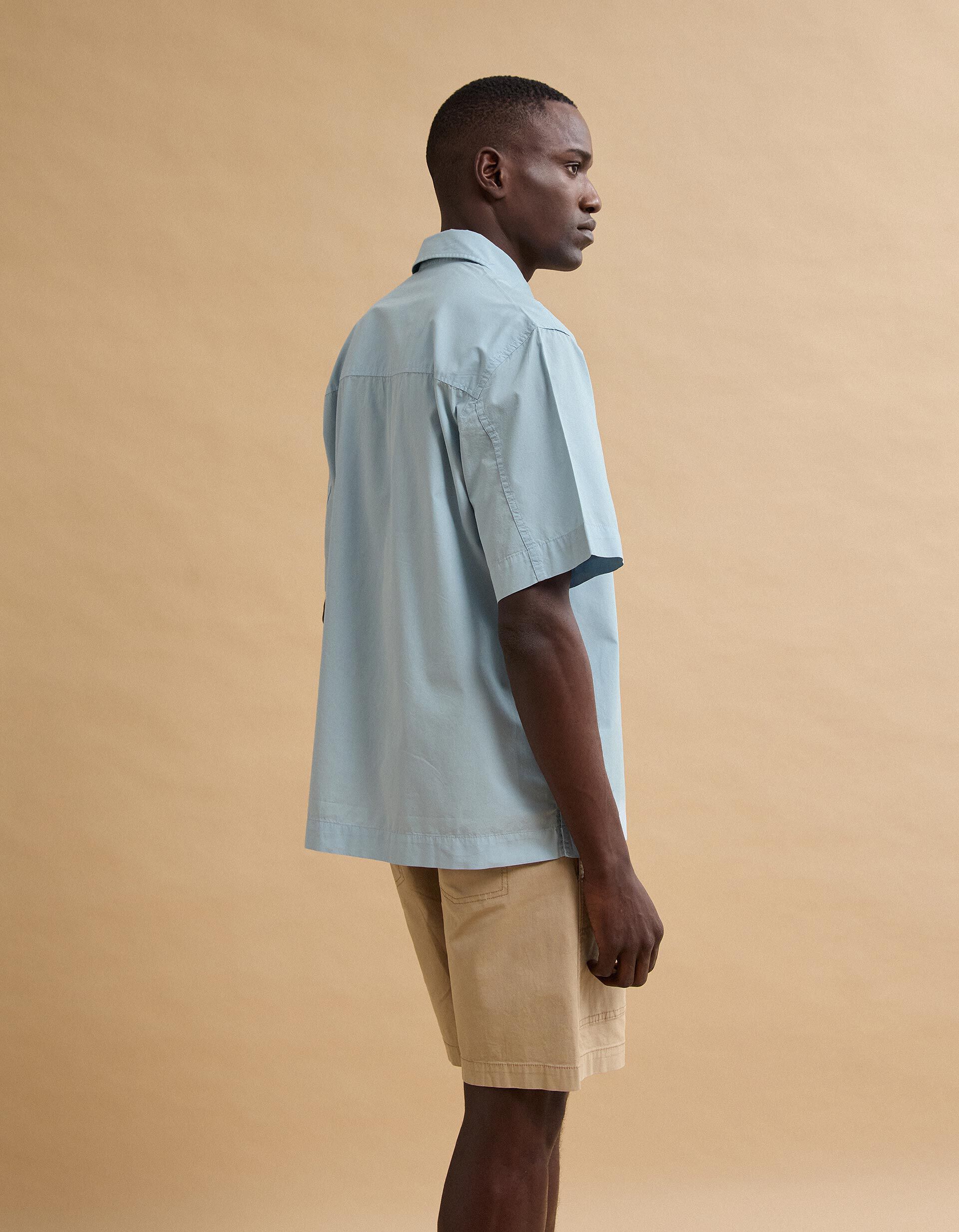 Comprar Online Camisa Popline, Homem, Azul Claro