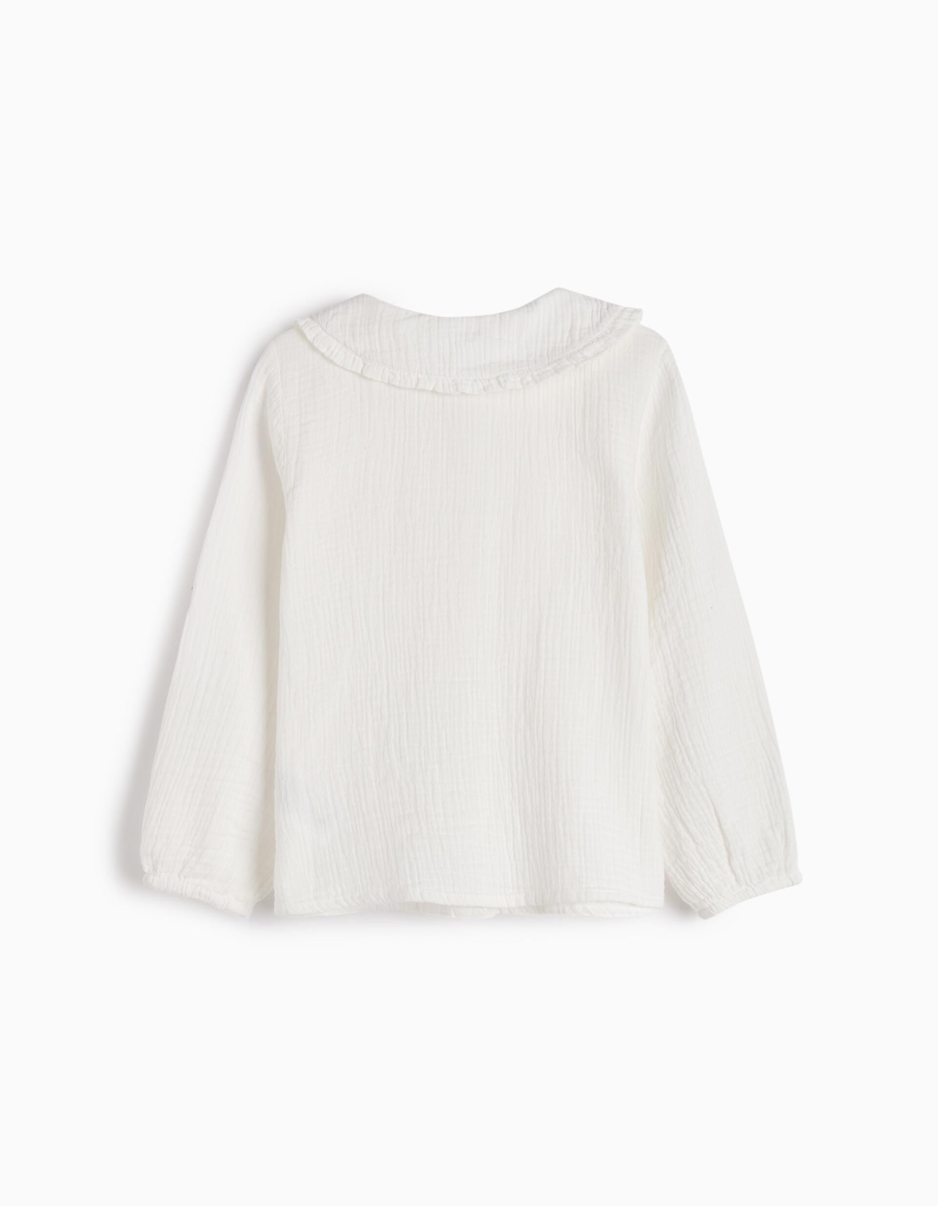 Comprar Online Blusa com Gola, Menina, Branco