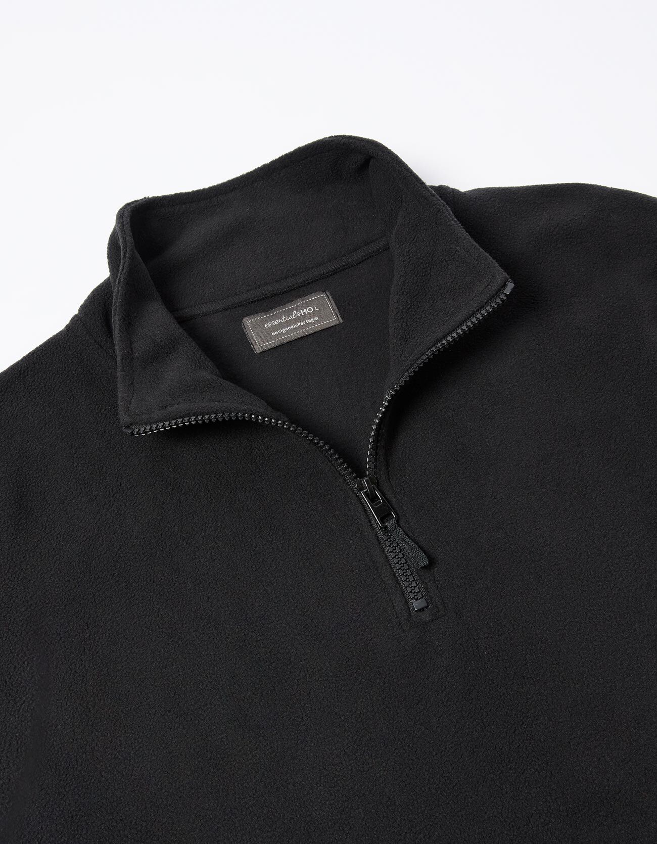 Comprar Online Camisola Polar com Fecho, Homem, Preto