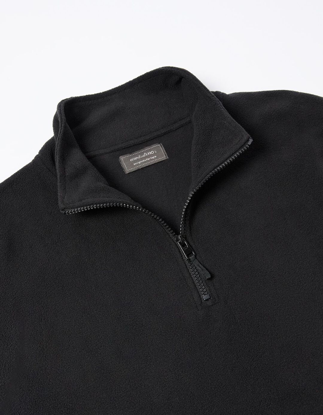 Camisola Polar com Fecho, Homem, Preto